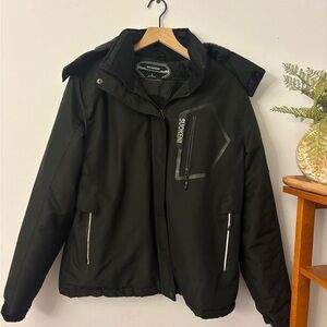 Ski Snowboard Waterproof Jacket Coat Winter Fur Lined Hood Breathable Large